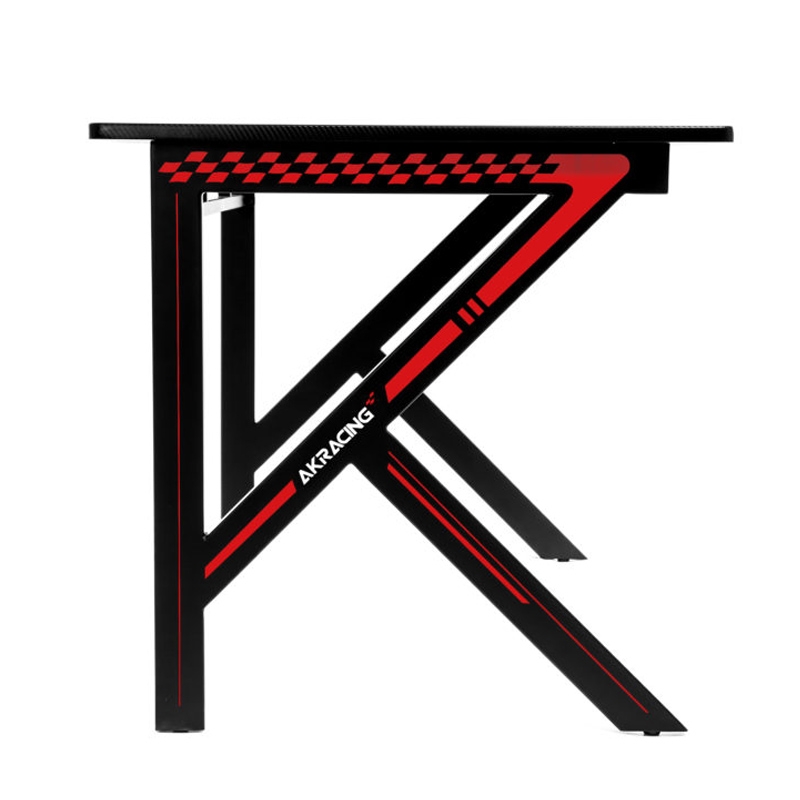 AKRacing Gaming Tisch inkl. XL Mauspad schwarz/rot