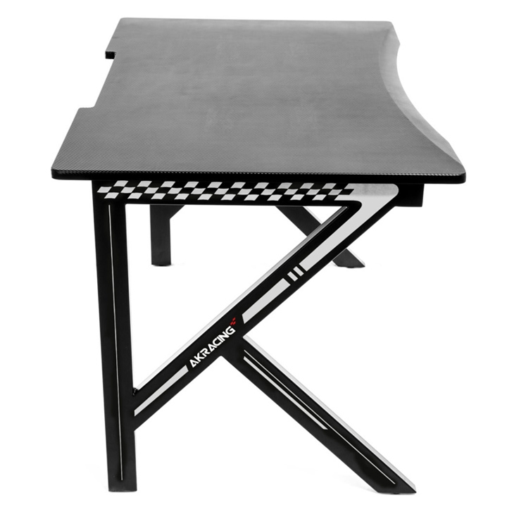 AKRacing Gaming Tisch inkl. XL Mauspad schwarz/weiß