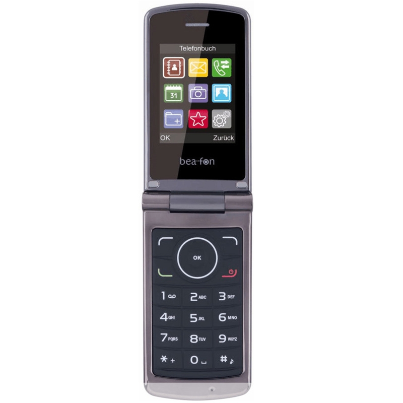 Beafon Classic Line C240 Senioren-Handy champagne Klapphandy NEU