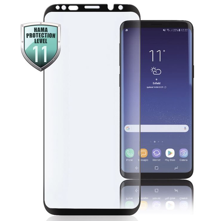 Hama 3D-Full-Screen-Schutzglas für Samsung Galaxy Note 9, Schwarz, Displayschutz