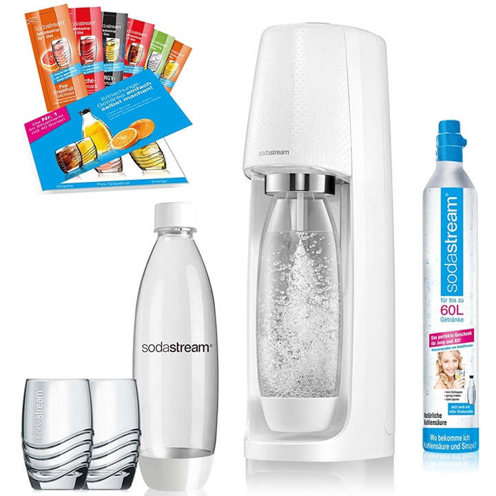 SodaStream Easy Promopack inkl. 2 PET-Flaschen und 1 CO2-Zylinder weiß