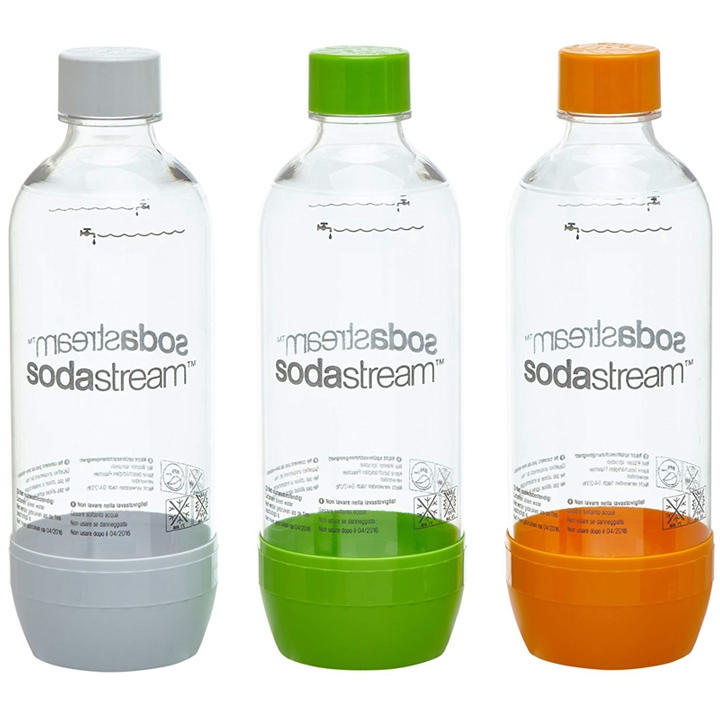 SodaStream Pet-Flasche 2+1 orange/grün/weiß