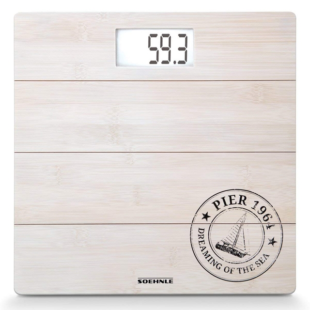 Soehnle 63845 Bamboo White Personenwaage