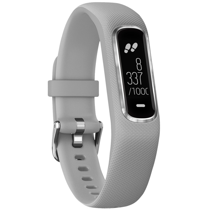 Garmin vívosmart 4 Fitness-Tracker S/M hellgrau-silber