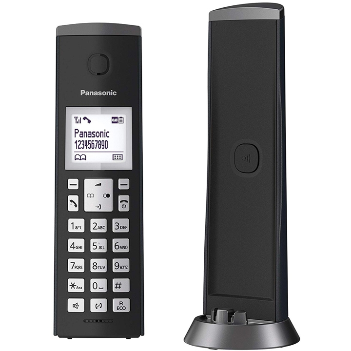 Panasonic KX-TGK220 Design-Telefon mit Anrufbeantworter matt-schwarz