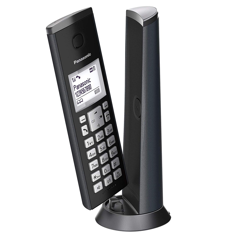 Panasonic KX-TGK220 Design-Telefon mit Anrufbeantworter matt-schwarz