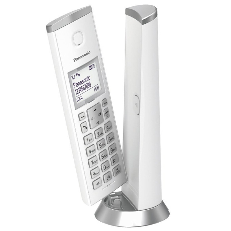 Panasonic KX-TGK220 Design-Telefon mit Anrufbeantworter weiss