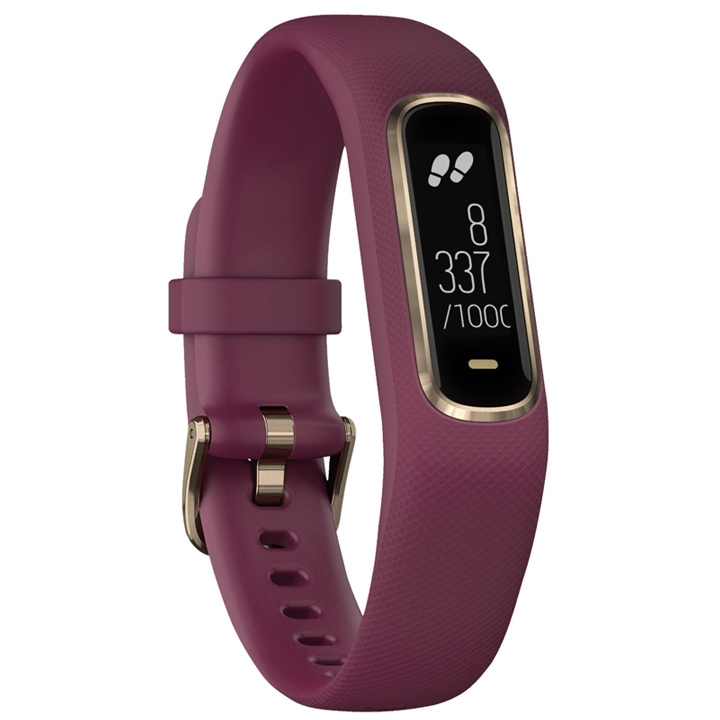 Garmin vívosmart 4 Fitness-Tracker S/M dunkelrot-rose