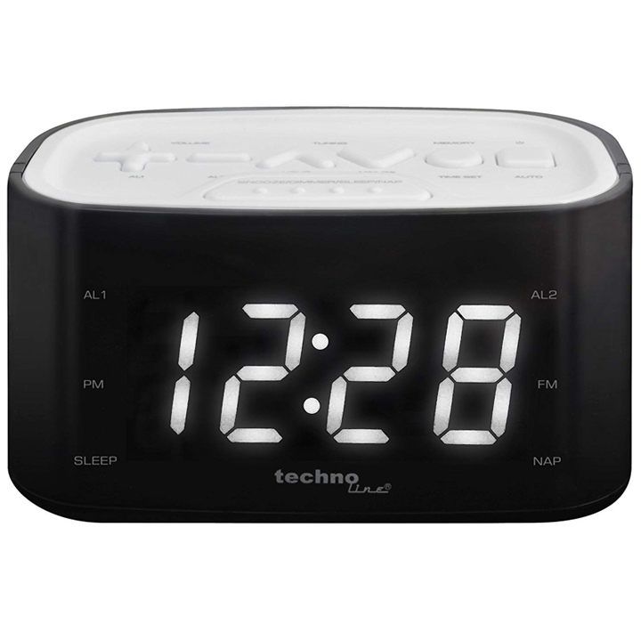 Technoline WT 465 LED Radiowecker, weiß