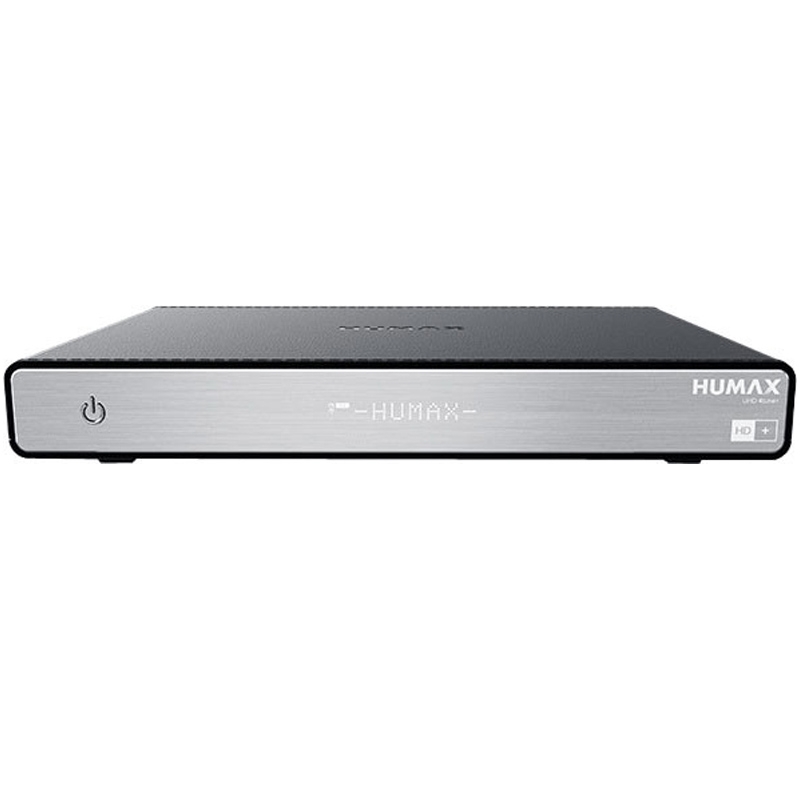 Humax UHD 4tune (6 Mon HD+ Karte)  Satellitenreceiver schwarz/silber