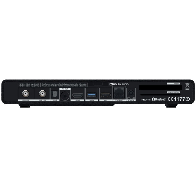Humax UHD 4tune (6 Mon HD+ Karte)  Satellitenreceiver schwarz/silber
