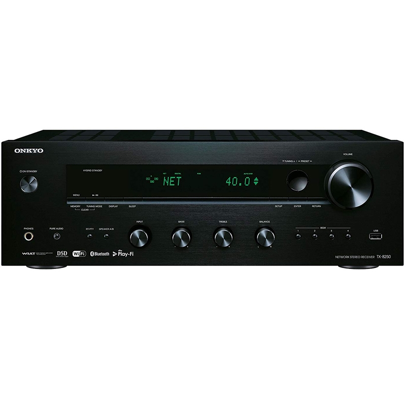 Onkyo TX-8250 Netzwerk Stereo-Receiver schwarz