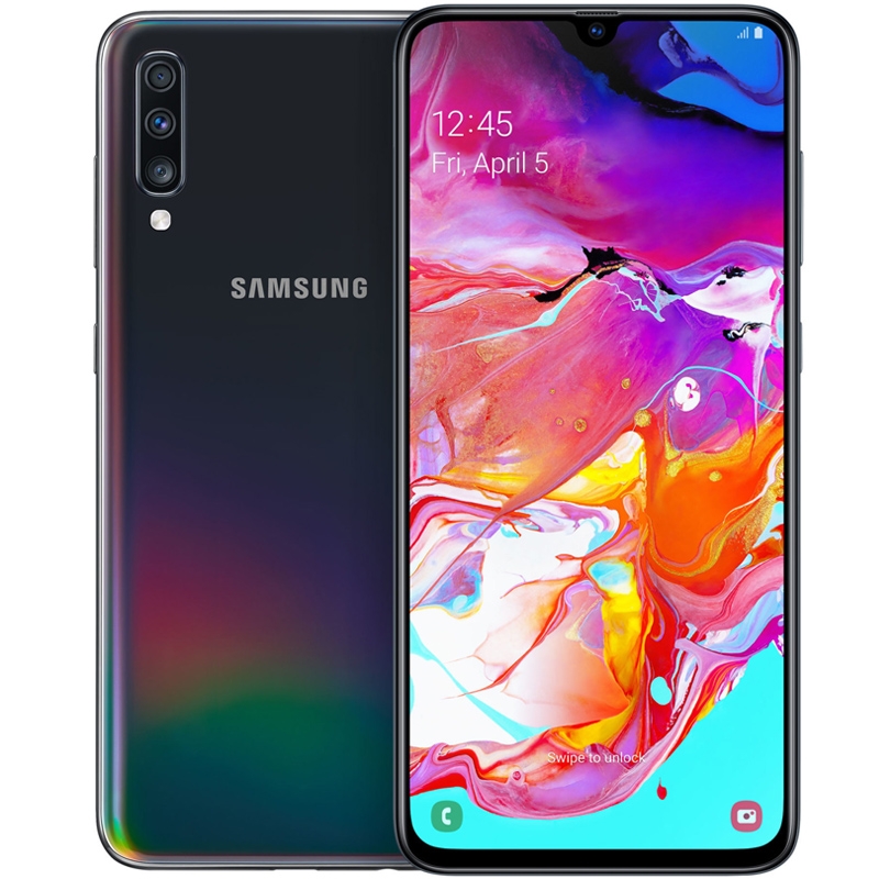 Samsung Galaxy A70 128GB Smartphone schwarz