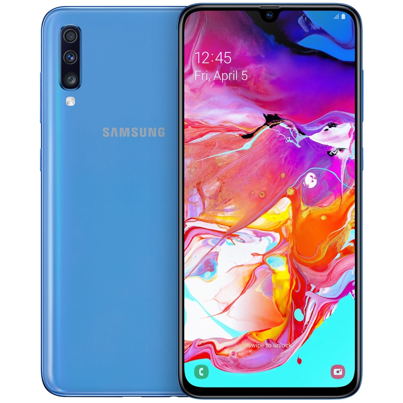Samsung Galaxy A70 128GB Smartphone blau