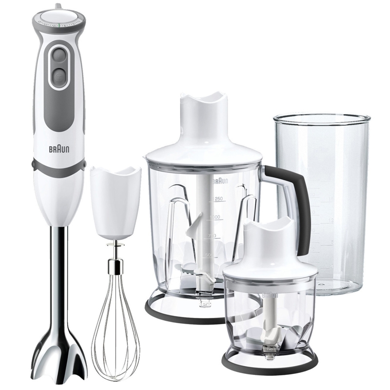 Braun MQ 5045 Aperitive Stabmixer Edelstahl rostfrei weiß