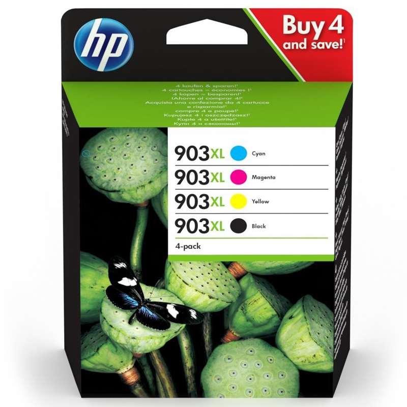 HP 903XL 4-Pack Tinte C/M/Y/K Value Pack