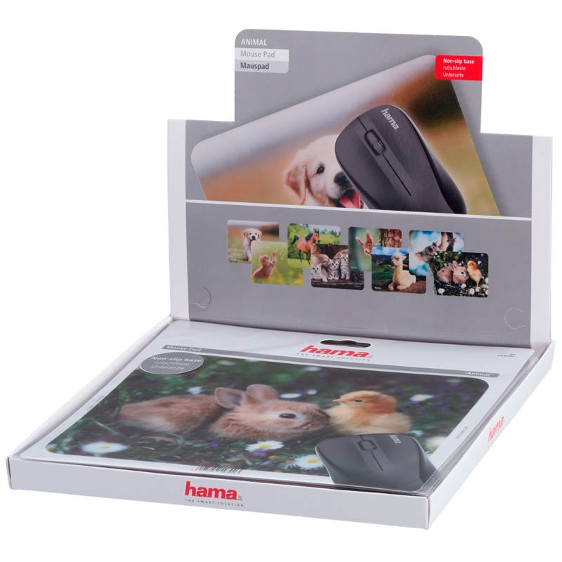 Hama Mauspad "Tier" (Farbwahl nach Zufallsprinzip)