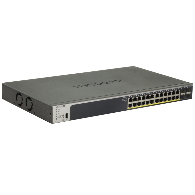 Netgear ProSafe GS728TP Gigabit Smart Managed Switch 28 Ports PoE+ 190W - Switch