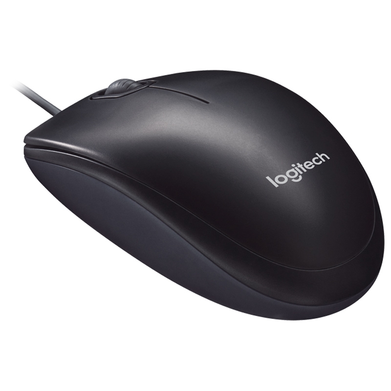 Logitech Logi M90 USB Maus schwarz