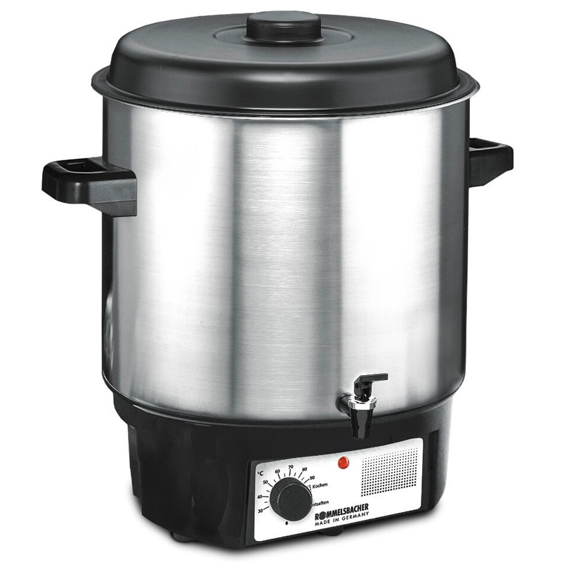 Rommelsbacher KA 2001/E Glühwein- und Einkochautomat mit Ablaufhahn, 27 Liter