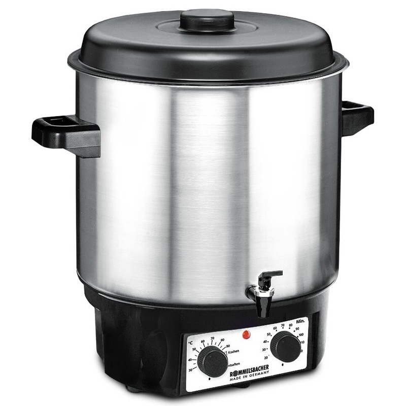 Rommelsbacher KA 2004/E Glühwein- und Einkochautomat mit Ablaufhahn + Zeitschaltuhr