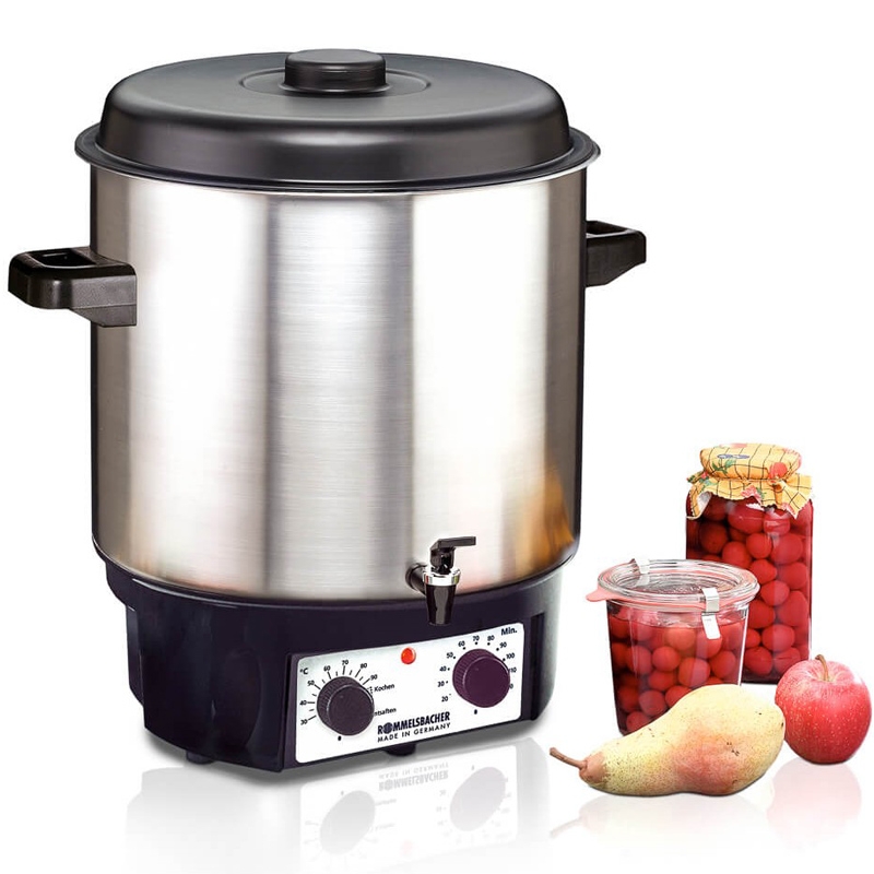 Rommelsbacher KA 2004/E Glühwein- und Einkochautomat mit Ablaufhahn + Zeitschaltuhr