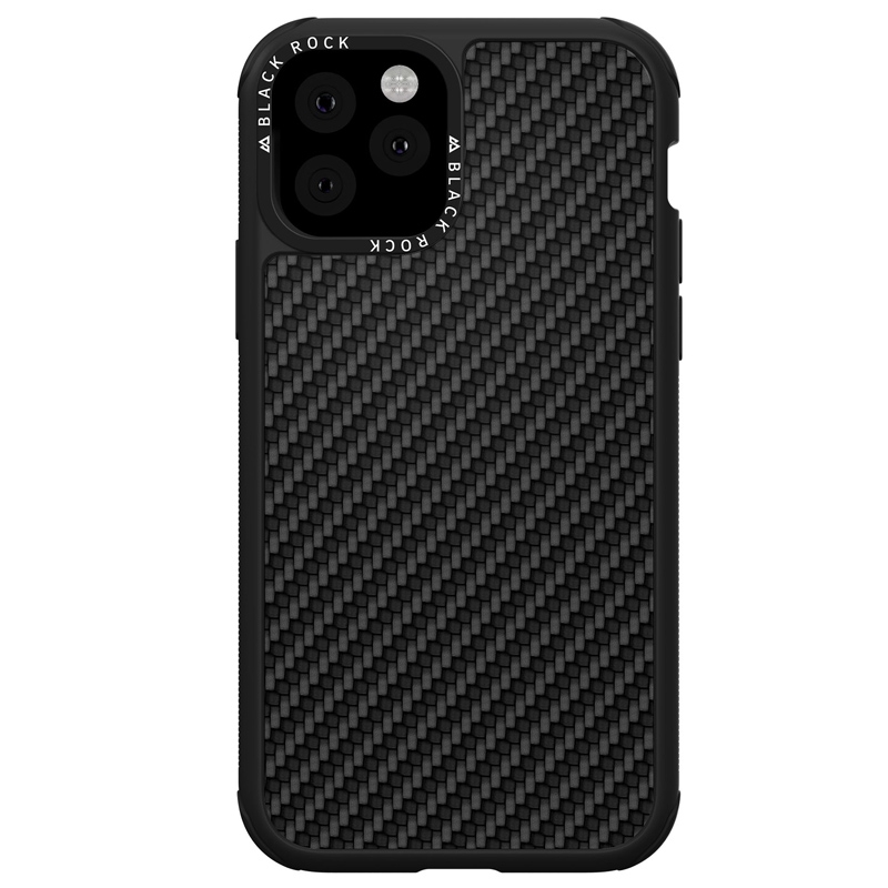 Black Rock Cover "Robust Real Carbon" für Apple iPhone 11 Pro Max, Schwarz