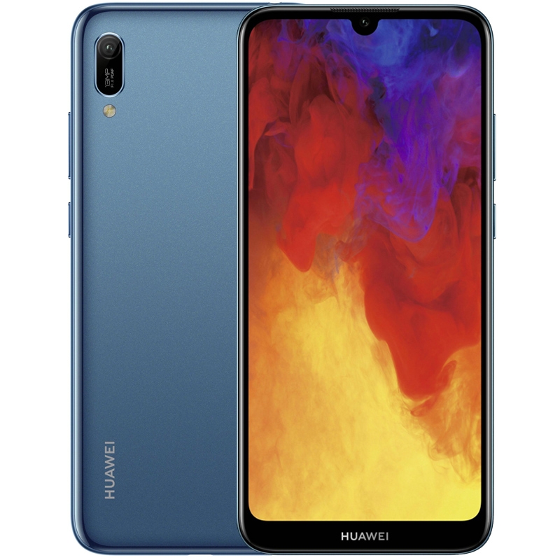 Huawei Y6 (2019) 32GB Dual-Sim Smartphone blau Face-Unlock