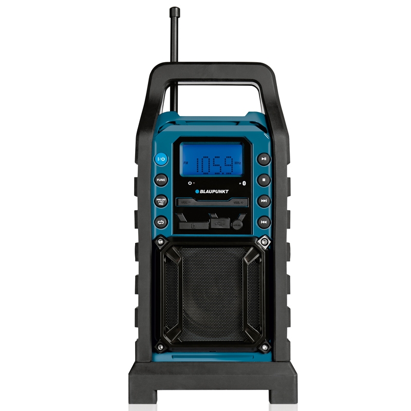 Blaupunkt BSR 10 Baustellen Radio mit PLL-UKW blau