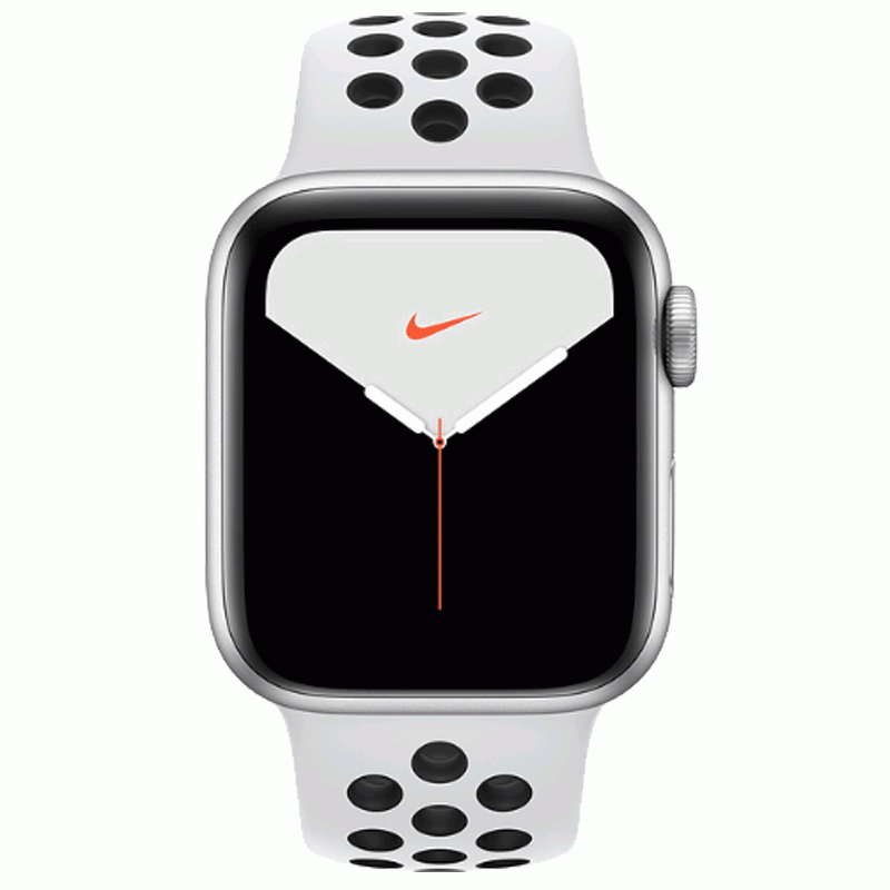Apple Watch Series 5 GPS + LTE 40mm Alu schwarzes Nike Sportarmband schwarz 1,57 Zoll Display