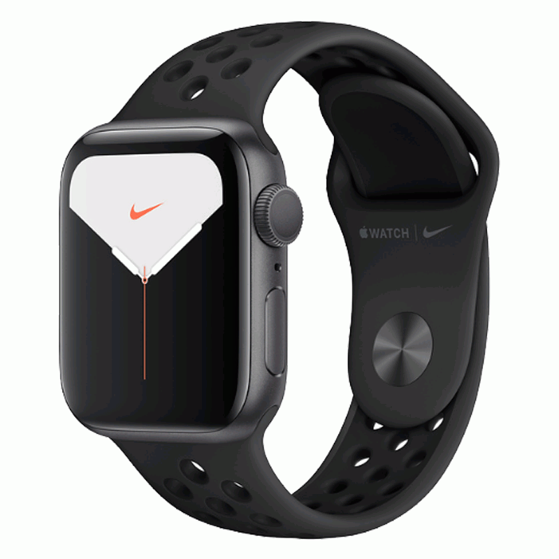 Apple Watch Series 5 GPS 40mm Alu space Grau Nike Sportarmband schwarz