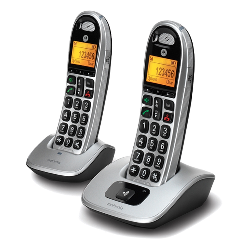 Motorola CD302 Duo Großtasten-DECT-Telefon