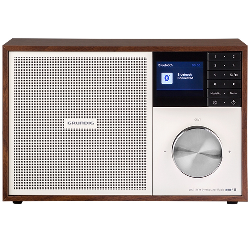 Grundig WTR 3100 BT DAB+ Tischradio braun Radiowecker