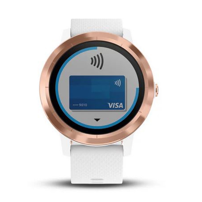 Garmin vivoactive 3 Fitness-Armbanduhr weiß/rosegold