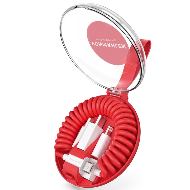VONMÄHLEN allroundo All-in-One Ladekabel rot