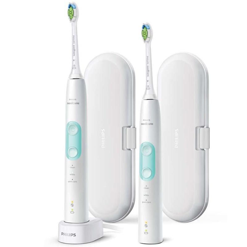 Philips Sonicare HX6857/34 ProtectiveClean 4500 + 2. Handstück elektrische Zahnbürste