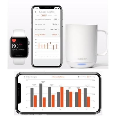 Ember Ceramic Mug Tasse mit Temperaturregelung schwarz