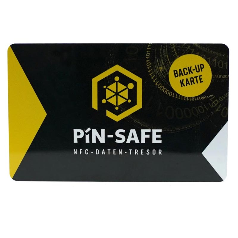 PIN-Safe NFC offline Daten-Tresor für Android & iOS inkl 2. Karte