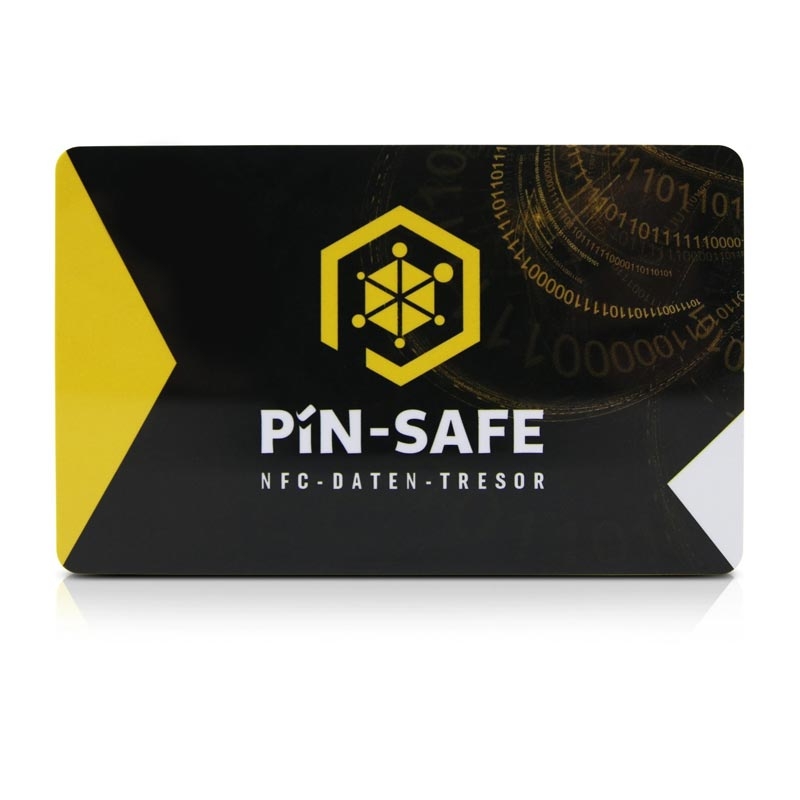 PIN-Safe NFC offline Daten-Tresor für Android & iOS inkl 2. Karte Datensicherung