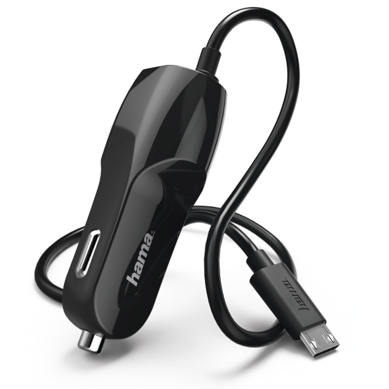 Hama Kfz-Ladegerät, Micro-USB, 1 A, Schwarz