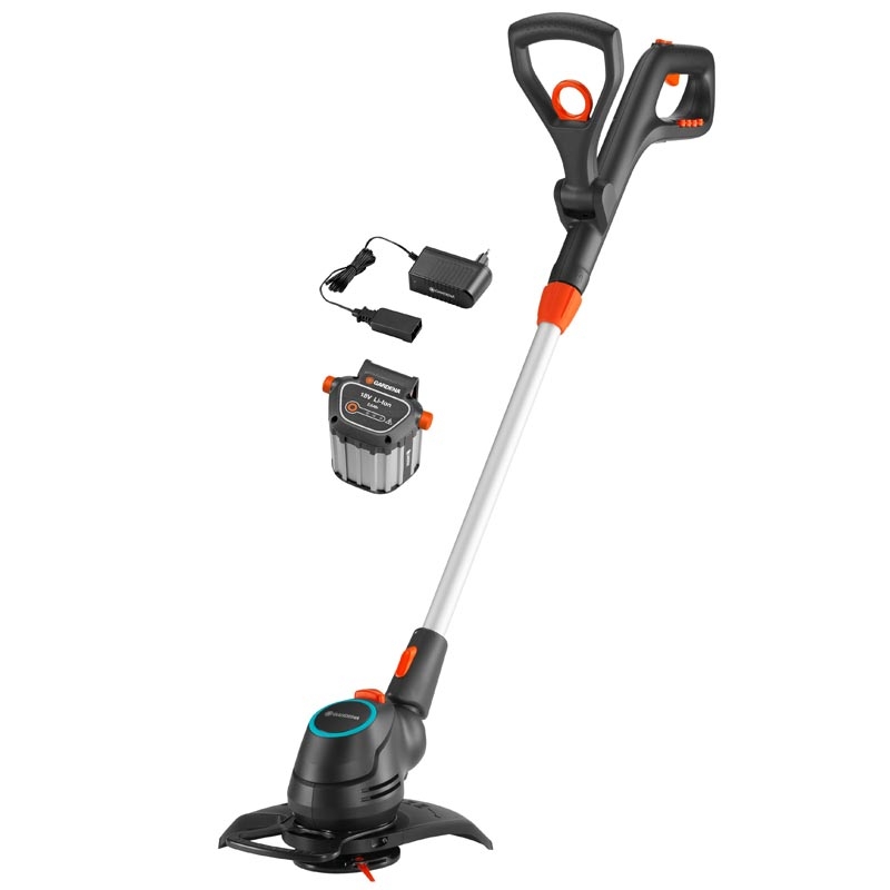 GARDENA 09878-20 Akku-Trimmer ComfortCut Li-18/23 Ready-To-Use Set