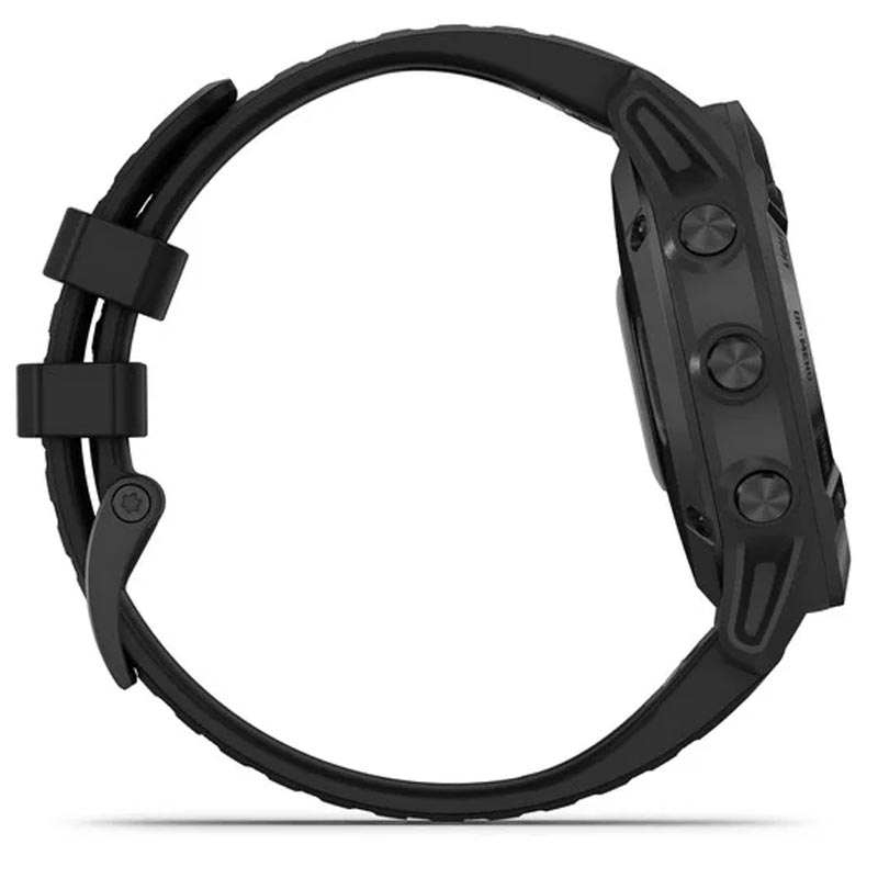 Garmin fenix 6 Pro schwarz mit schwarzem Armband 47mm