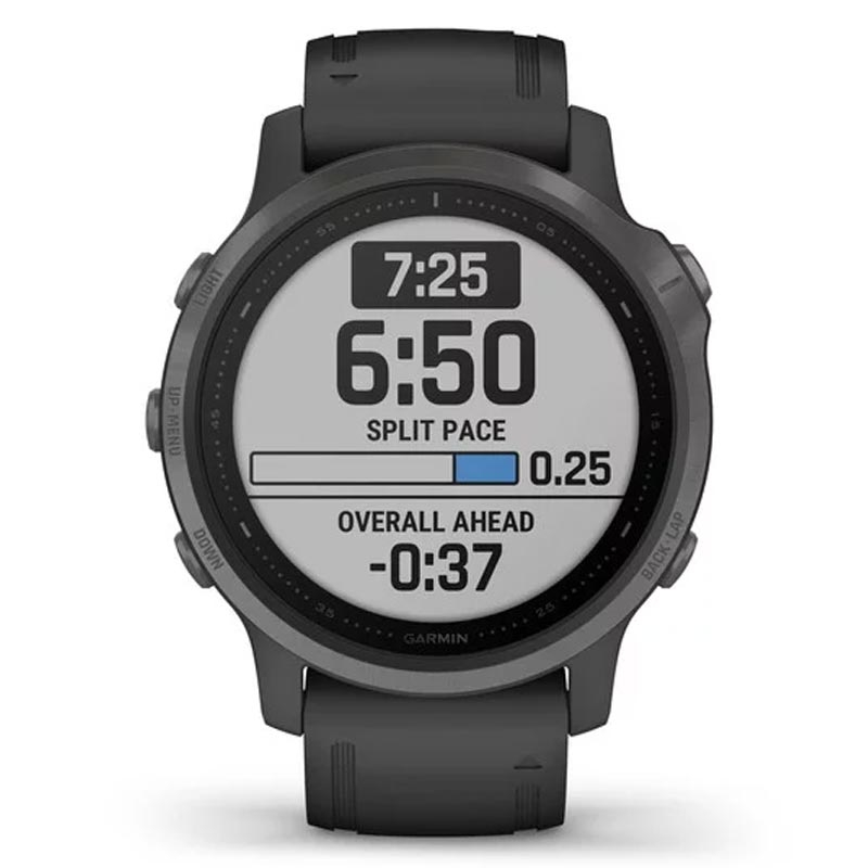 Garmin fenix 6S Sapphire grau mit schwarzem Armband 42mm