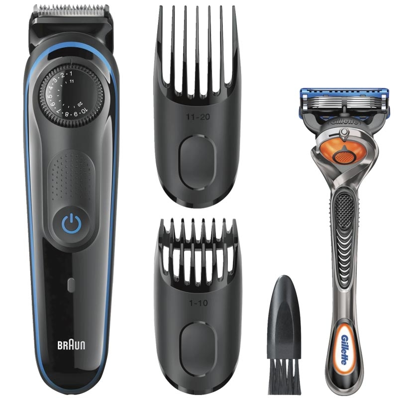Braun BT3040 Bartschneider schwarz/blau  inkl. Zubehör
