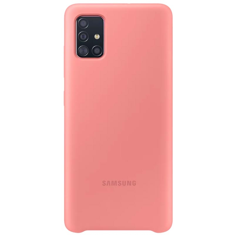Samsung Silicone Cover EF für Galaxy A51 pink