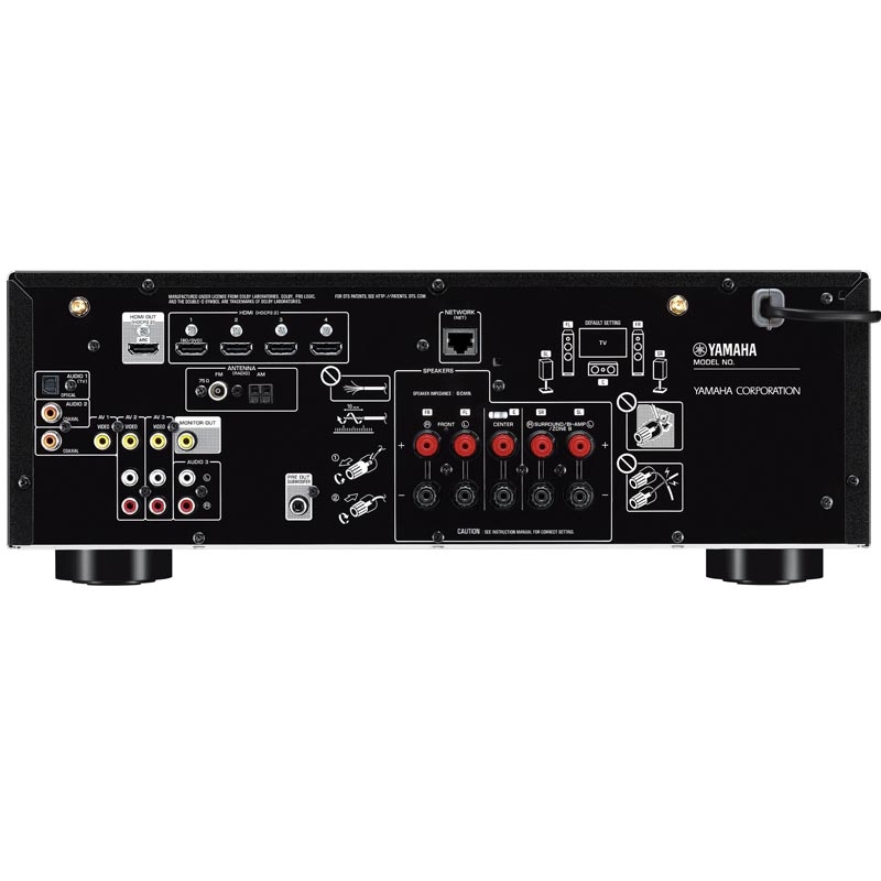 Yamaha RX-V485 MC AV-Receiver schwarz