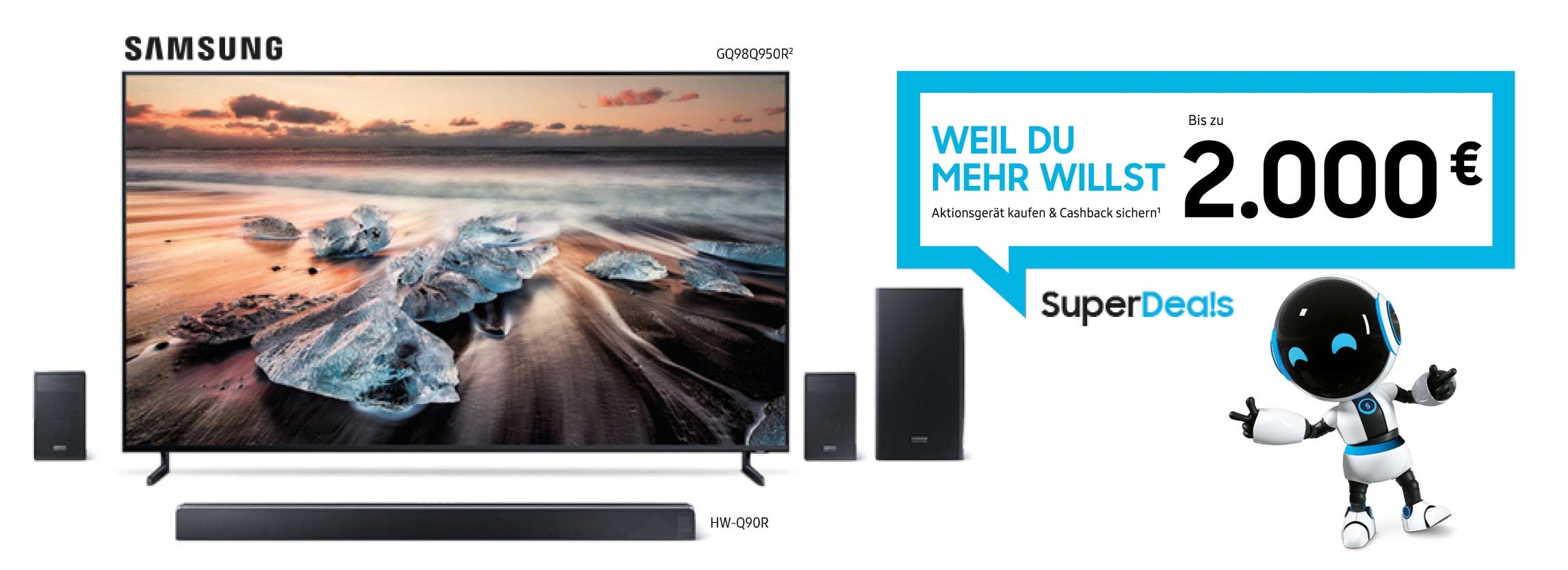 Samsung GQ55Q85RGTXZG 138cm (55 Zoll) 4K-QLED-TV (Premium-Modell)