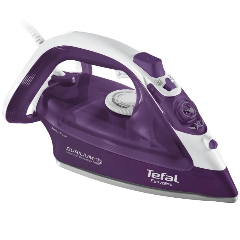 Tefal FV3970 Dampfbügeleisen EasyGliss violett