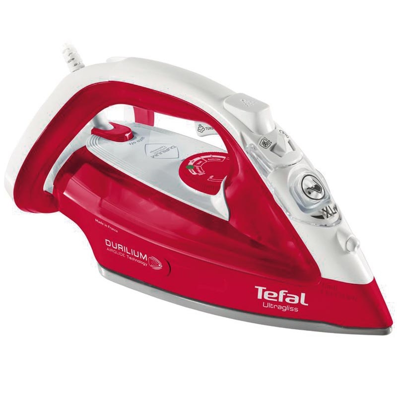 Tefal FV4950 Dampfbügeleisen UltraGliss rot/weiß
