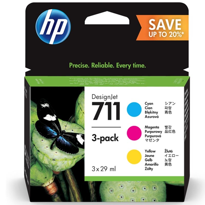 Hewlett Packard 711 CMY Multipack Tintenpatrone